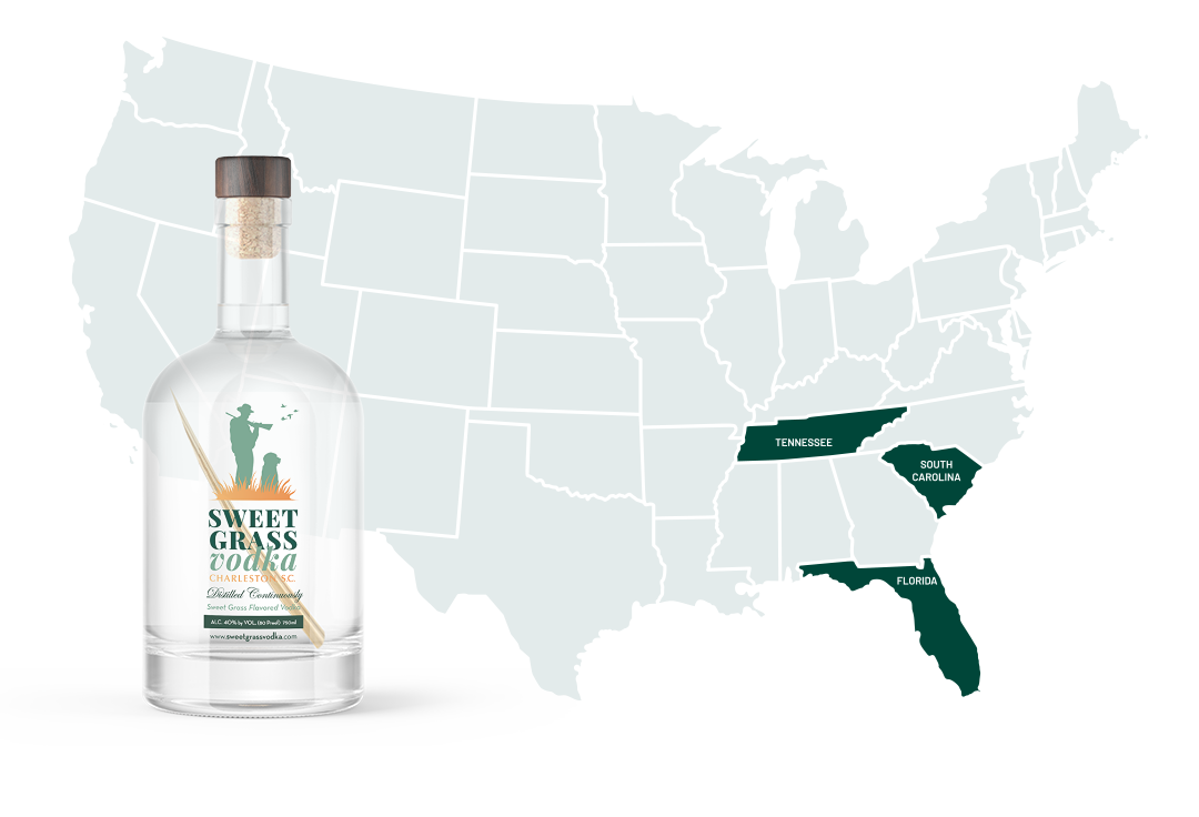 Locations Sweet Grass Vodka   Web Us Map 